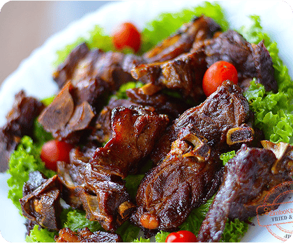 Fried Goat